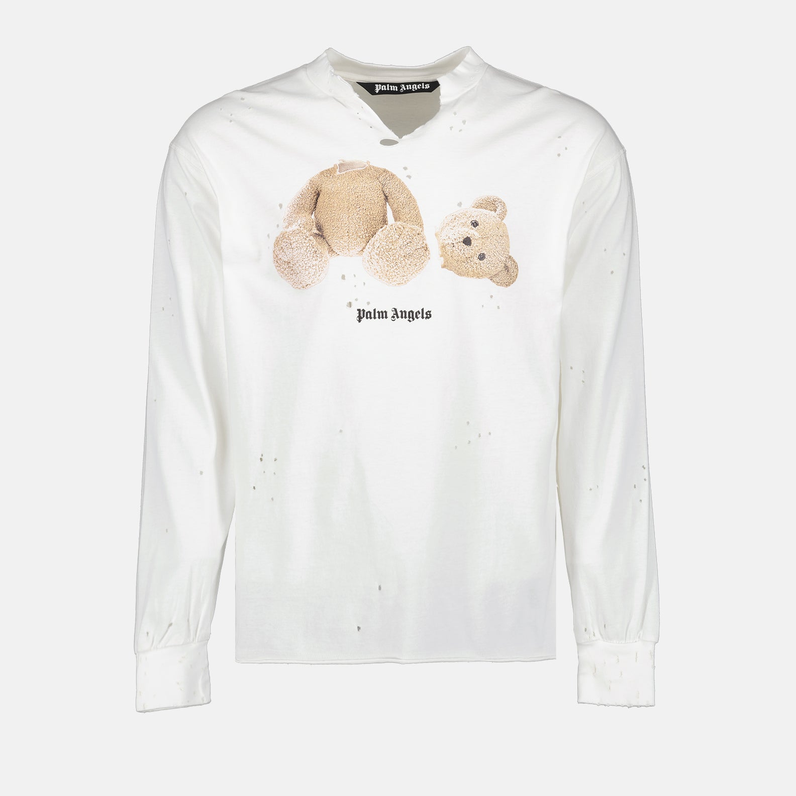 Sweatshirts Sweatshirt Bear Palm Angels Blanc Homme