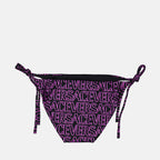 Moda mare Bikini Bottom Versace Viola Femme