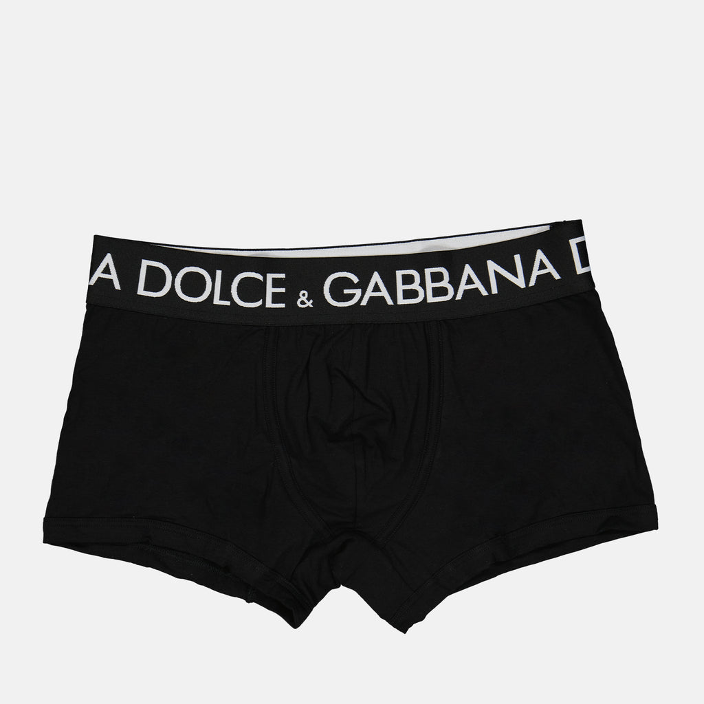 Roupa íntima e homewear Boxer à logo Dolce & Gabbana Preto Homme