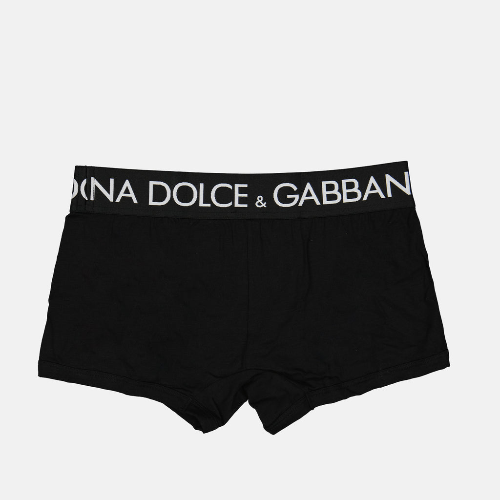 Roupa íntima e homewear Boxer à logo Dolce & Gabbana Preto Homme