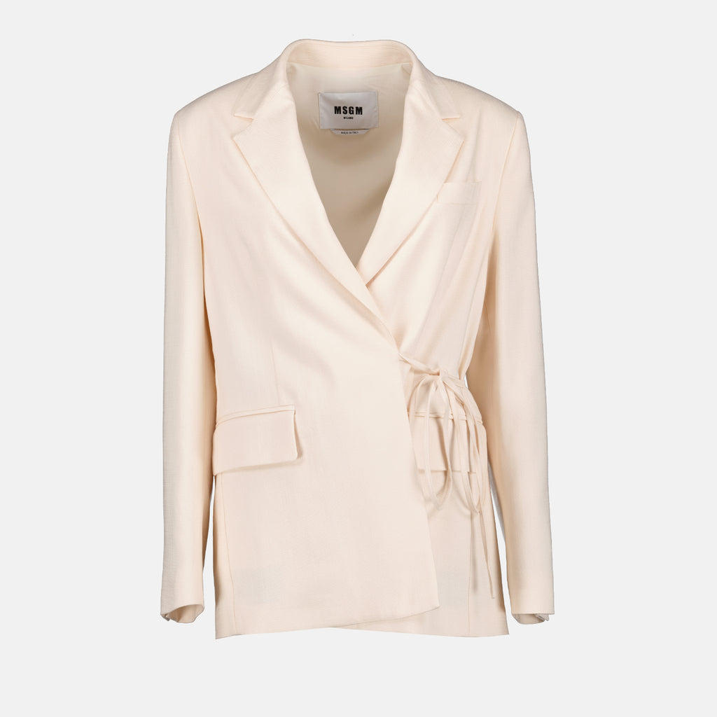Vestes Veste blazer MSGM Blanc Femme