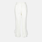 Hosen Pantalon à volants MSGM Weiß Femme