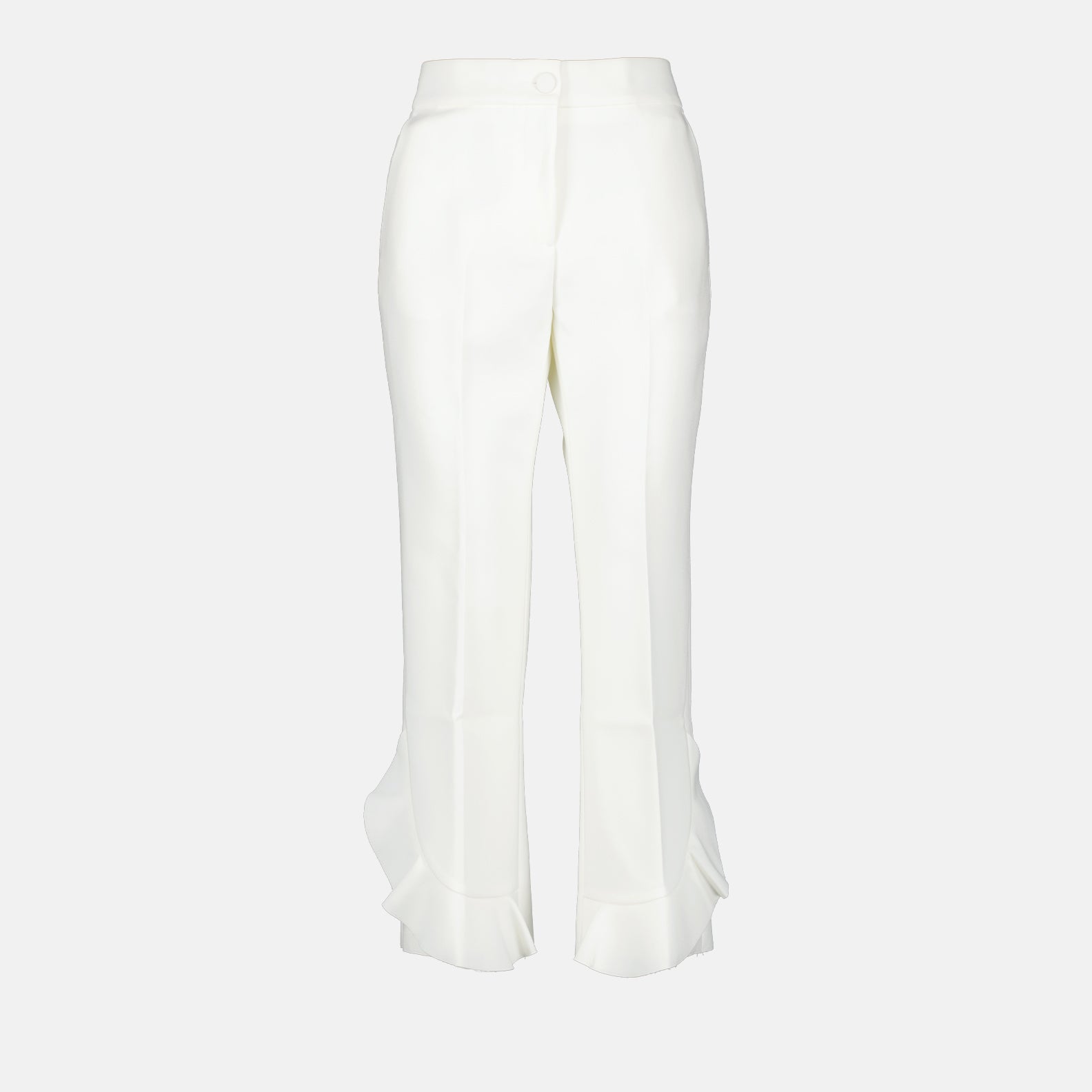Hosen Pantalon à volants MSGM Weiß Femme