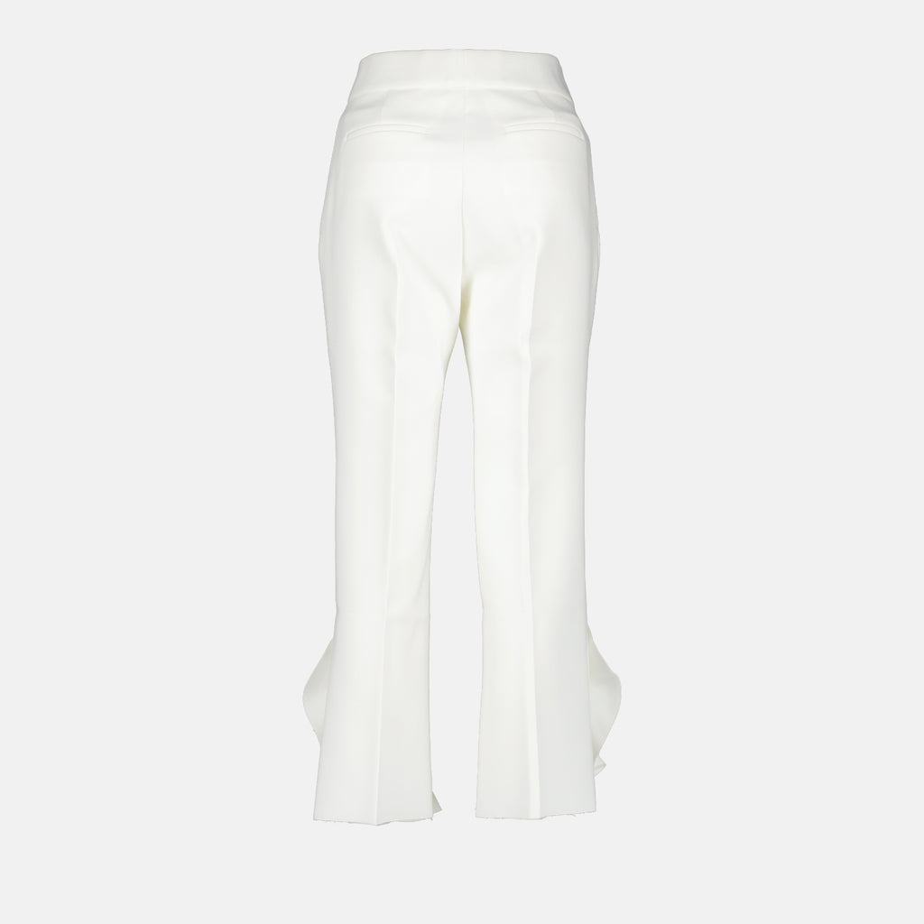 Hosen Pantalon à volants MSGM Weiß Femme