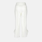 Hosen Pantalon à volants MSGM Weiß Femme