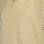 Maille Pull Ami de Coeur Ami PARIS Beige Unisexe