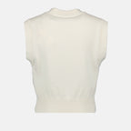 Maille Pull Ami de Coeur Ami PARIS Blanc Unisexe