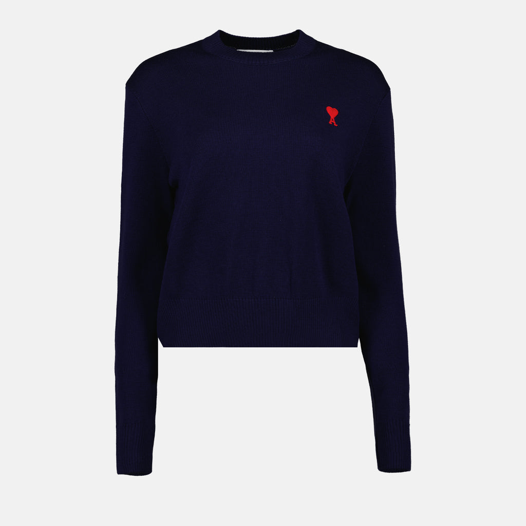Maille Pull Ami de Coeur Ami PARIS Bleu Femme
