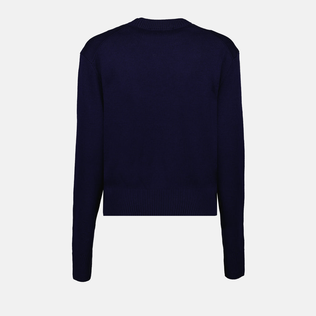 Maille Pull Ami de Coeur Ami PARIS Bleu Femme