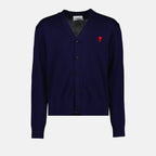 Knitwear Ami de Coeur Cardigan Ami PARIS Blue Man