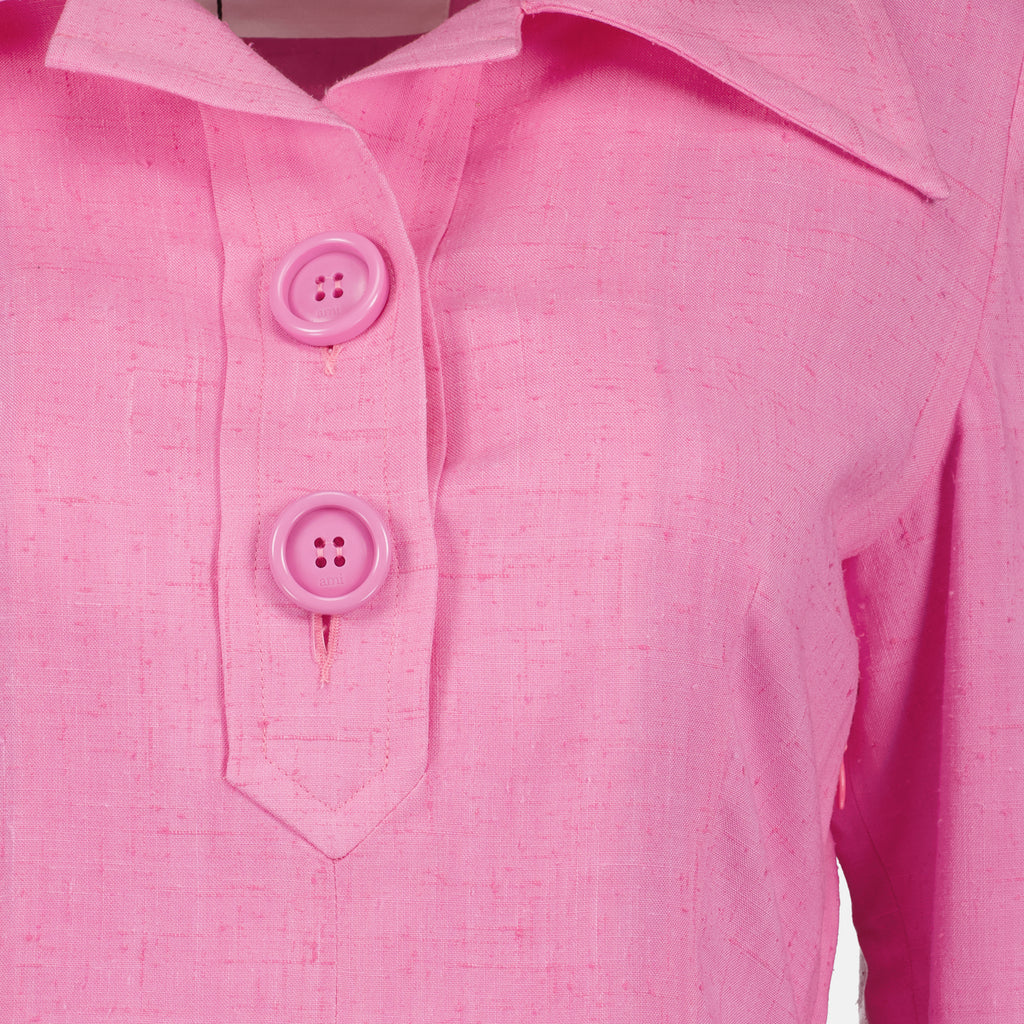 Robes Robe en viscose Ami PARIS Rose Femme