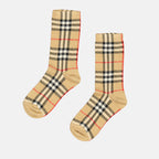 Sous-vêtements et homewear Chaussettes à carreaux Burberry Beige Unisexe