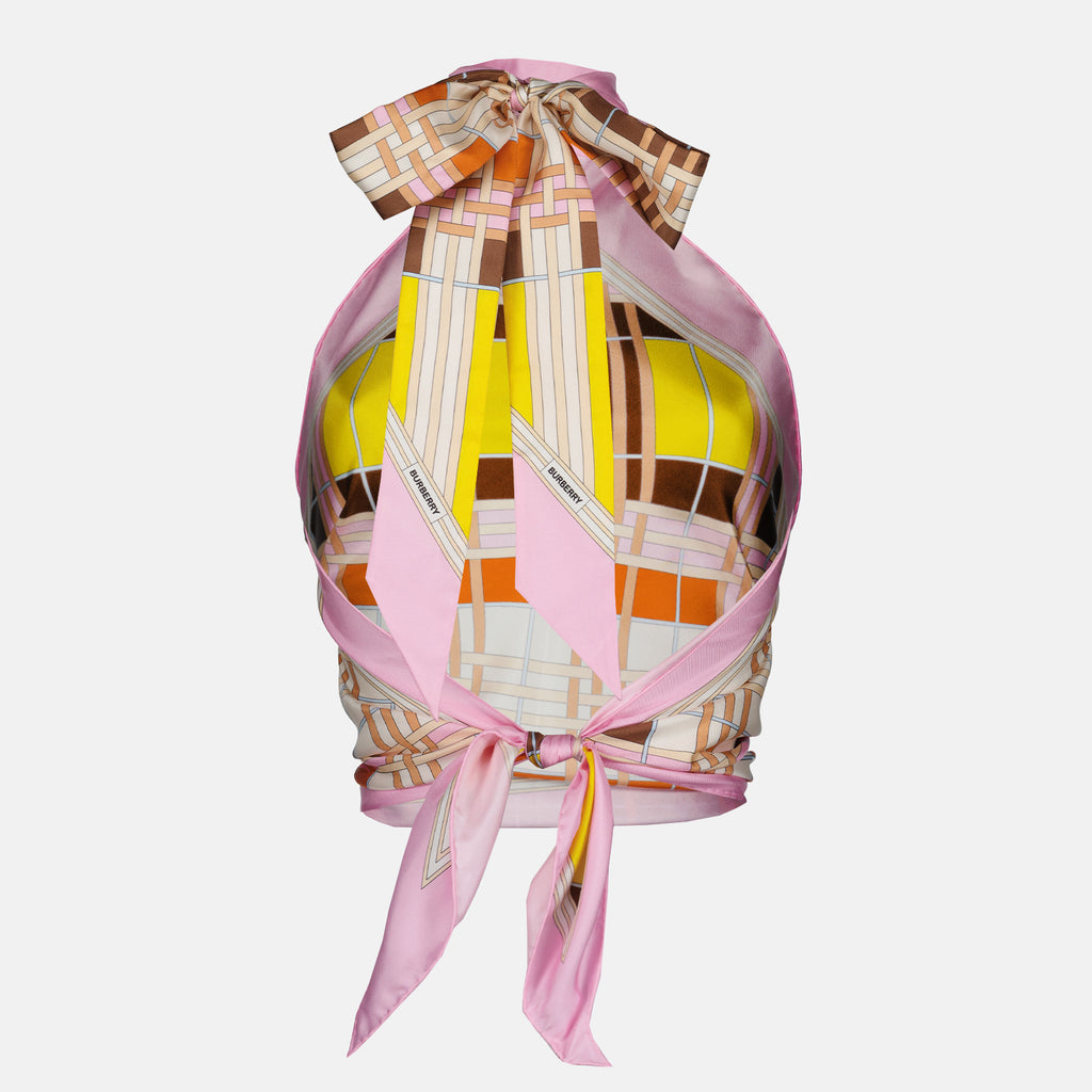Tops Top en soie Burberry Rose Femme