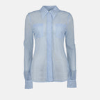 Shirts Openwork shirt Victoria Beckham Blue Women