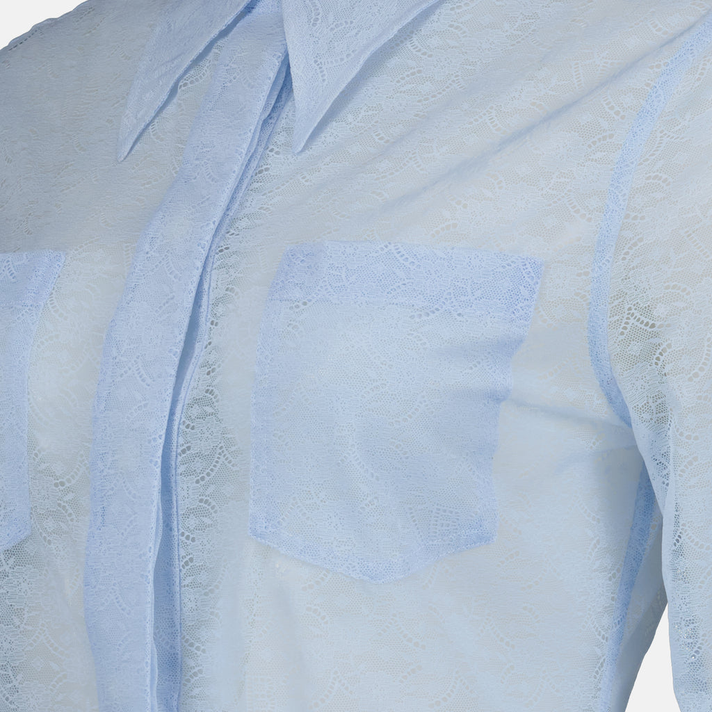 Shirts Openwork shirt Victoria Beckham Blue Women