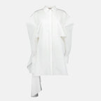 Robes Robe chemise Alexander McQueen Blanc Femme