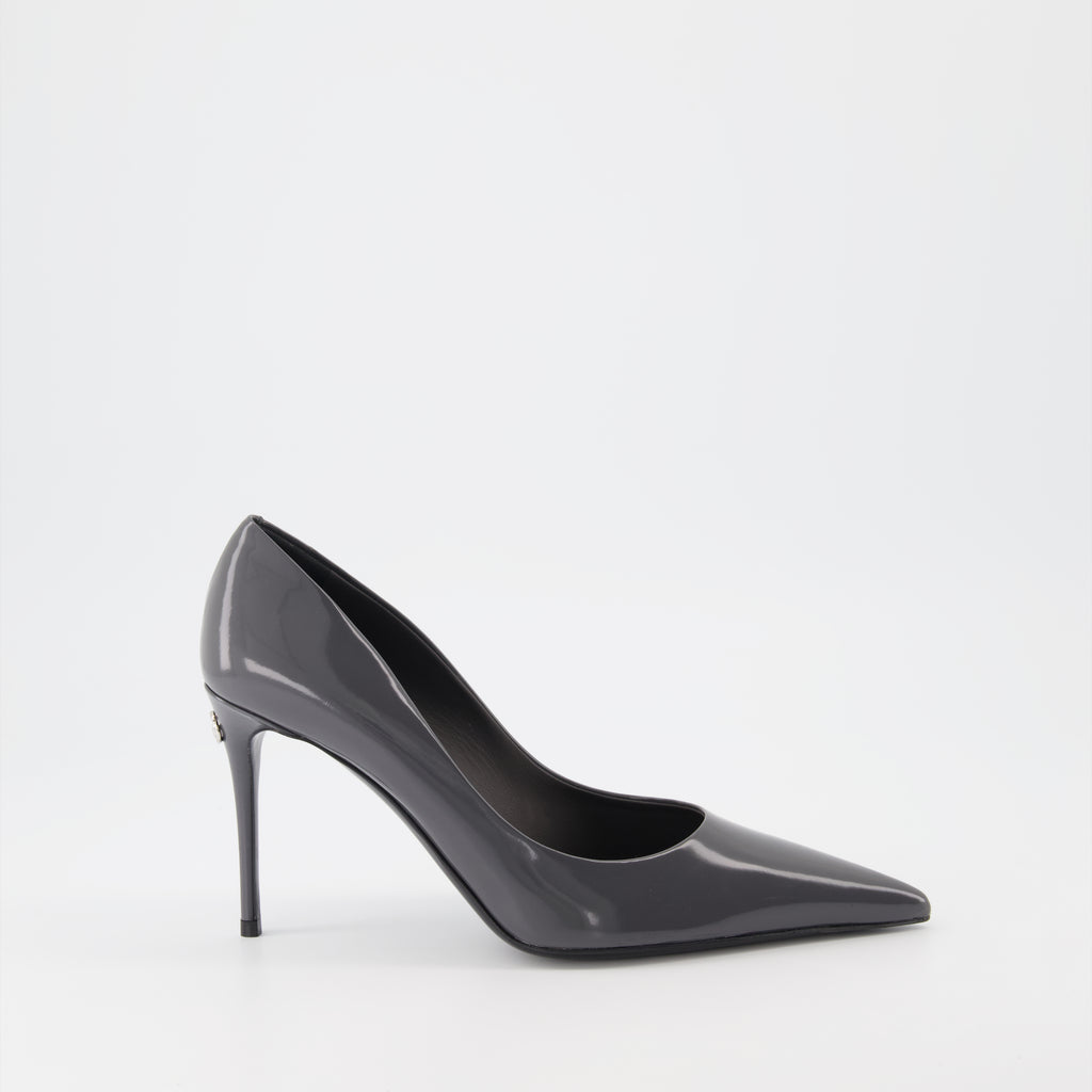 Heels Leather pumps Dolce & Gabbana Gray Women