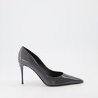 Heels Leather pumps Dolce & Gabbana Gray Women