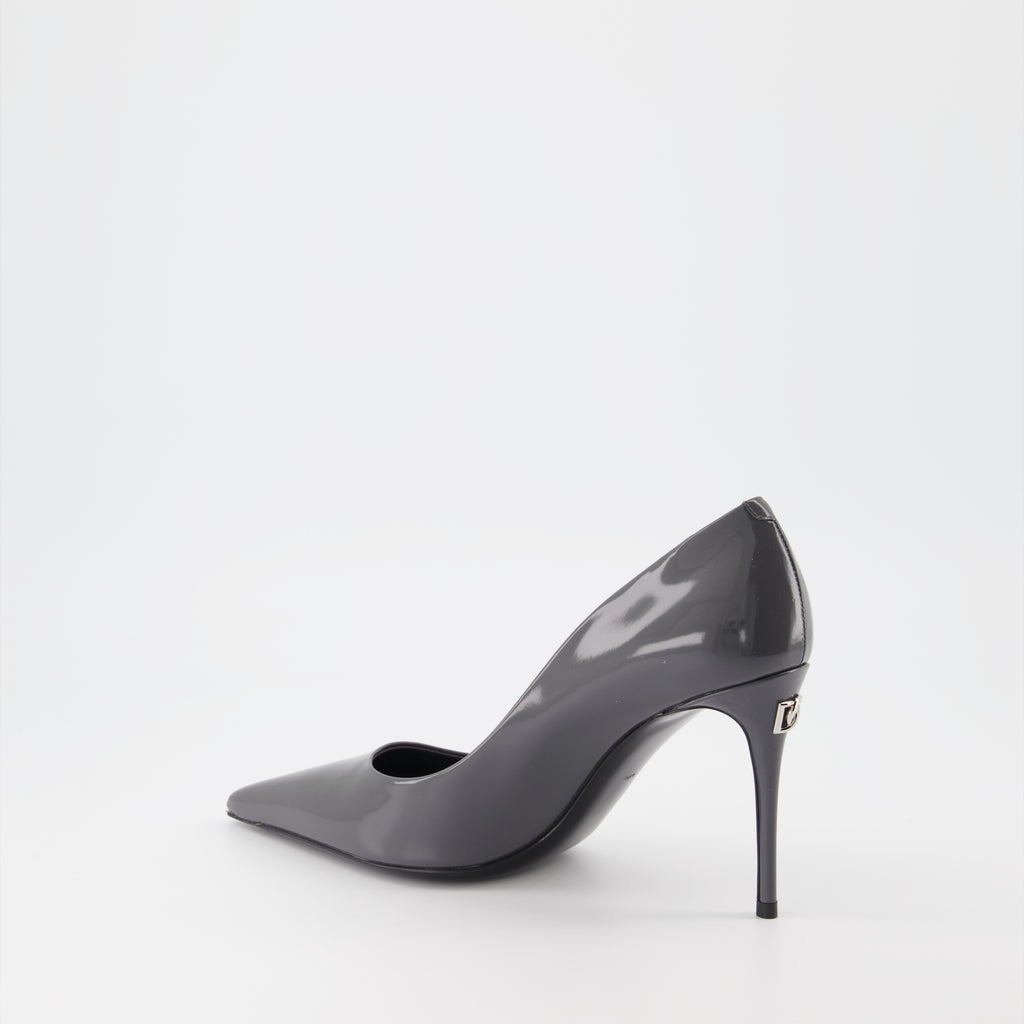 Heels Leather pumps Dolce & Gabbana Gray Women