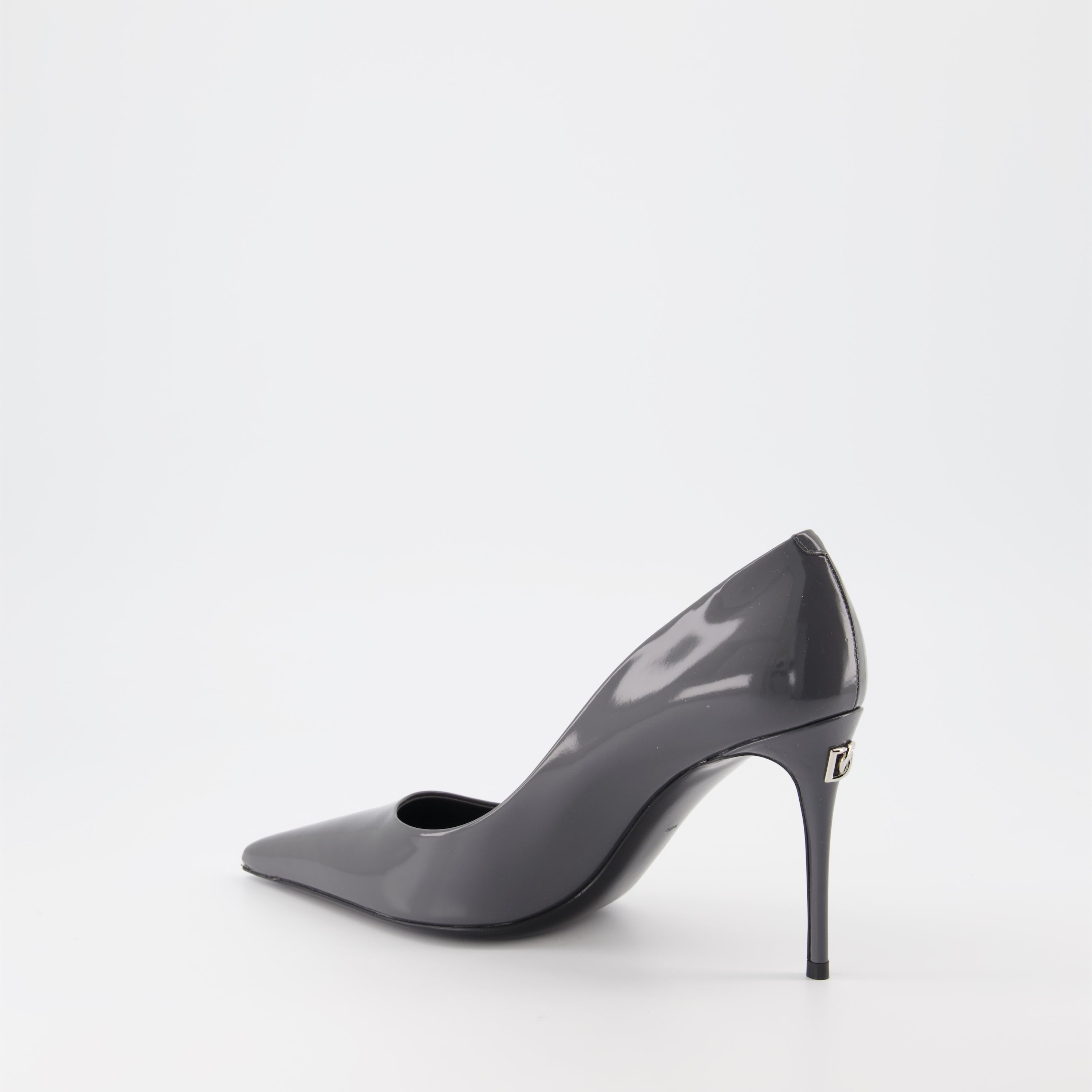 Heels Leather pumps Dolce & Gabbana Gray Women