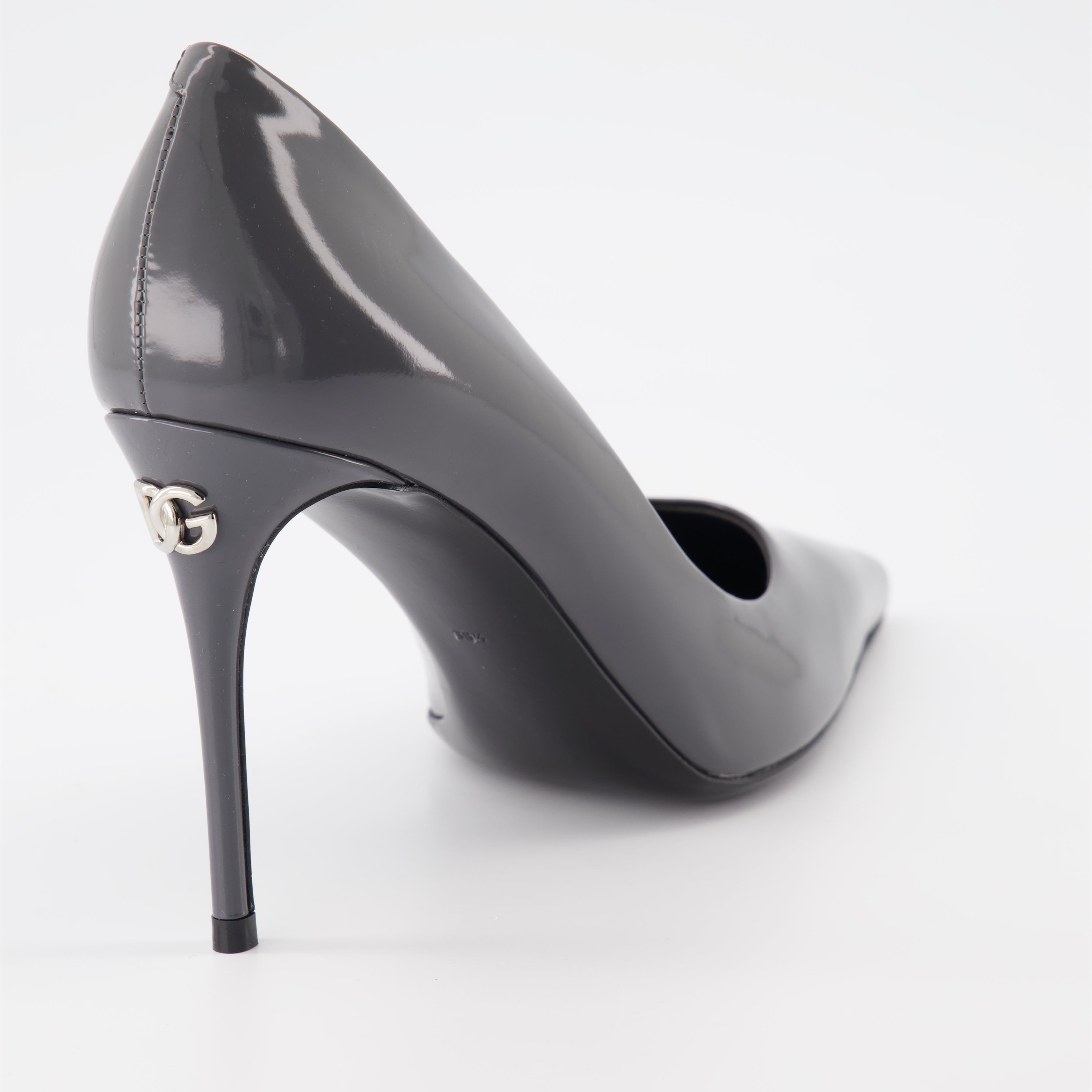 Heels Leather pumps Dolce & Gabbana Gray Women