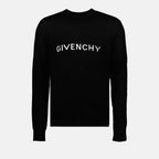 Sweatshirts Pull à logo Givenchy Noir Homme