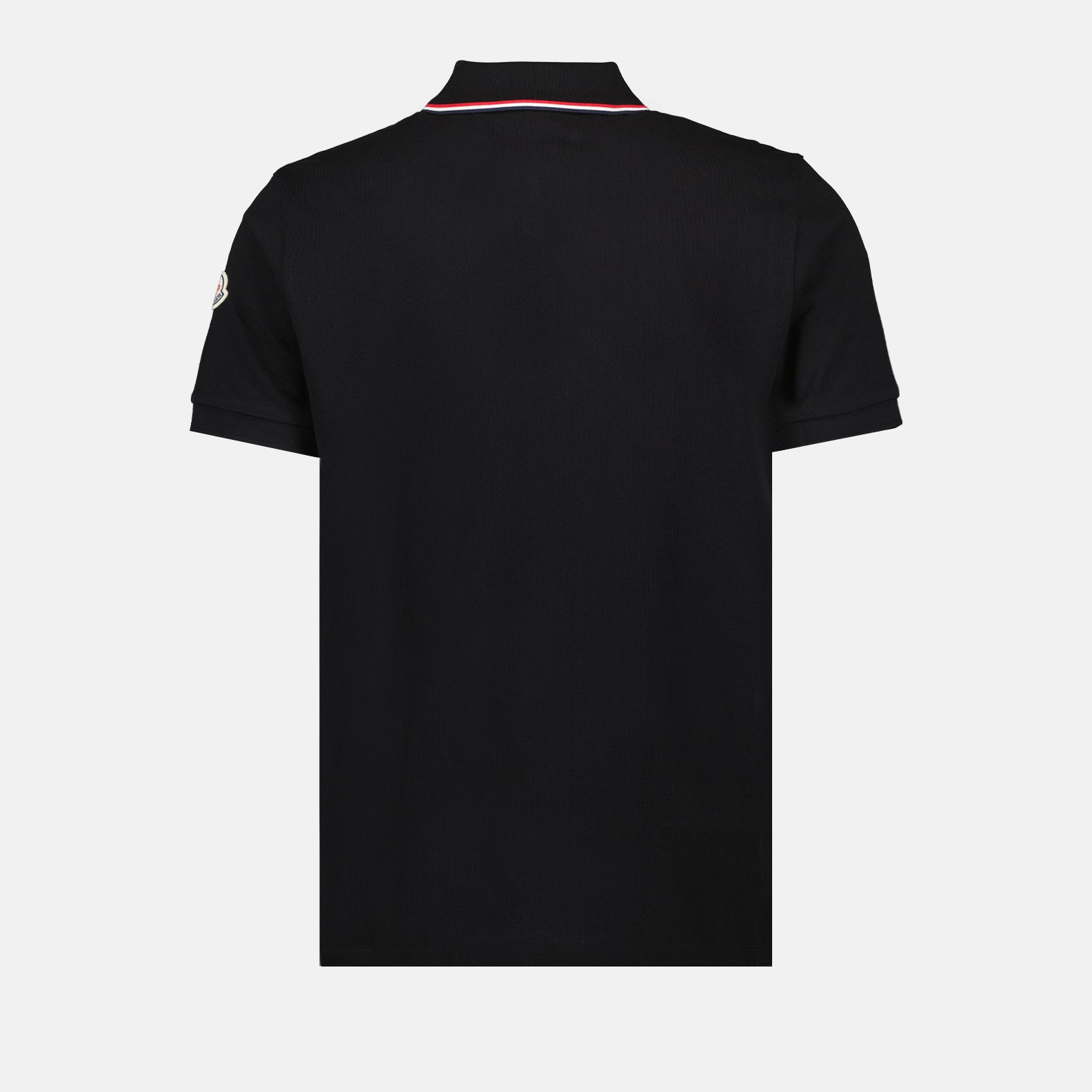 Polo shirts Polo shirt with logo and piping Moncler Black Man