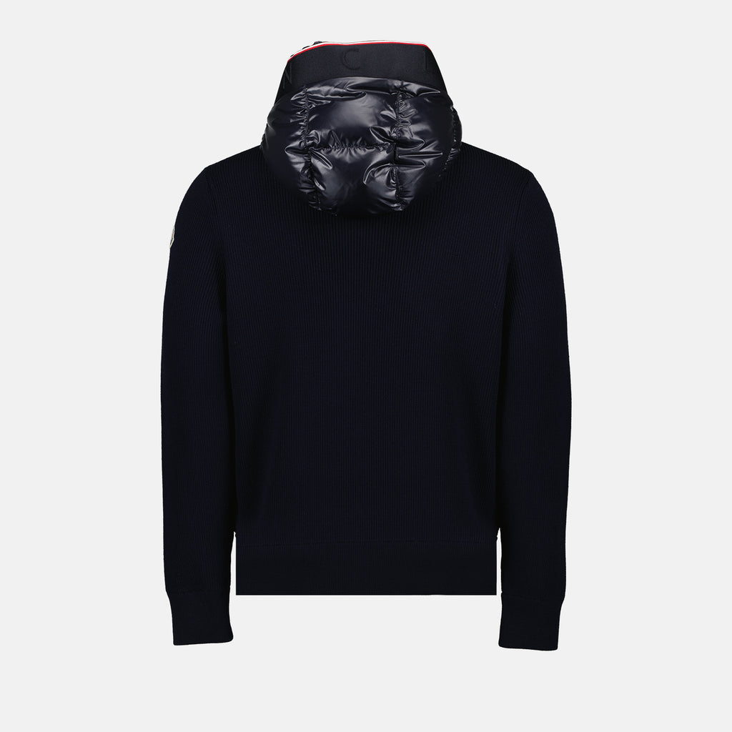 Vestes Veste bi-matière Moncler Bleu Homme