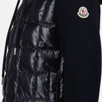 Vestes Veste bi-matière Moncler Bleu Homme