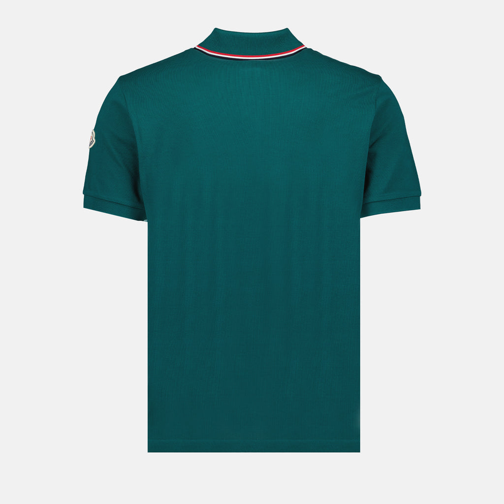 Polo shirts Polo shirt with logo and piping Moncler Green Man