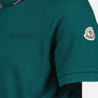 Polo shirts Polo shirt with logo and piping Moncler Green Man