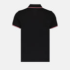 Polos Polo à logo et liseré Moncler Noir Homme