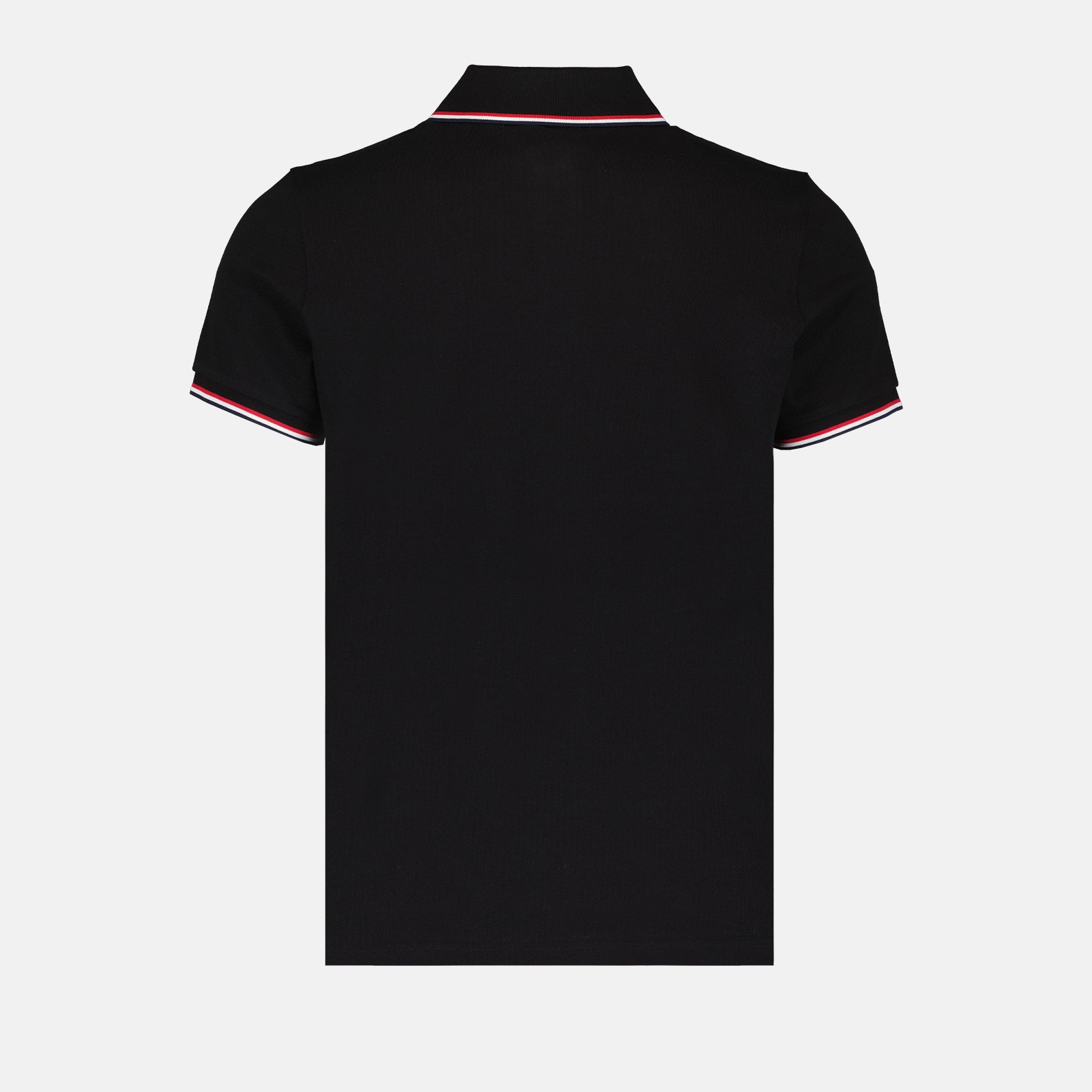 Polos Polo à logo et liseré Moncler Noir Homme