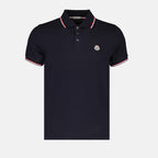 Polo shirts Logo and Trim Polo Moncler Dark blue Man