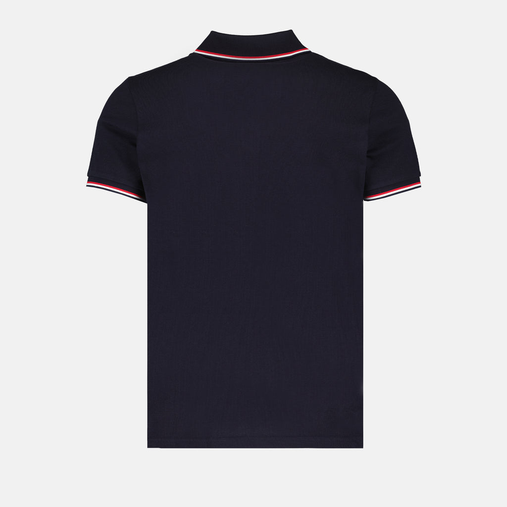 Polo shirts Logo and Trim Polo Moncler Dark blue Man