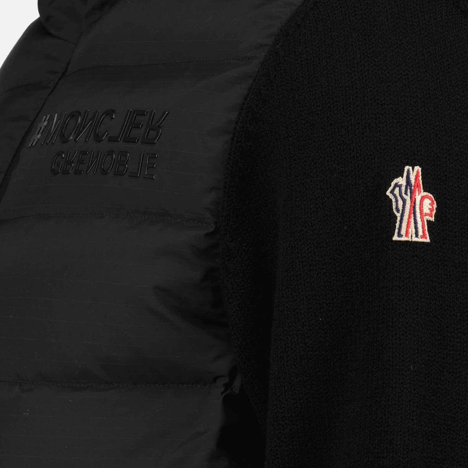 Vestes Veste bi-matière Moncler Grenoble Noir Homme