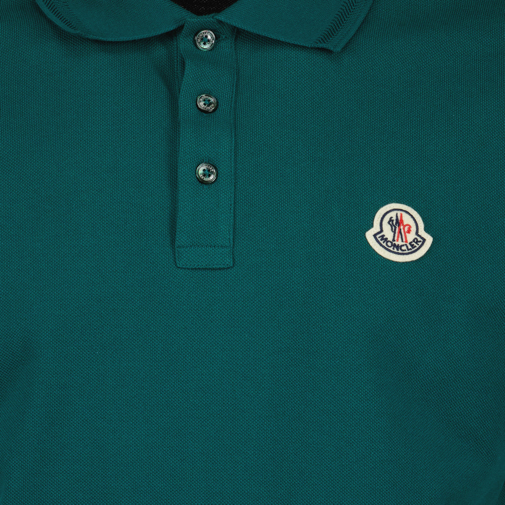 Polo shirts Logo polo shirt Moncler Green Man