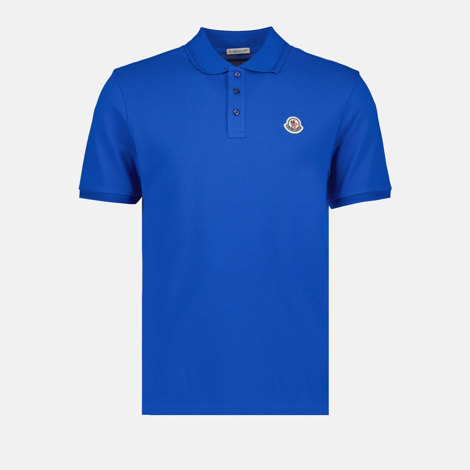Polo shirts Logo polo shirt Moncler Blue Man