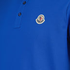 Polo shirts Logo polo shirt Moncler Blue Man