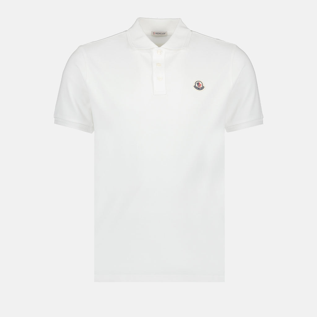 Polo shirts Logo polo shirt Moncler White Man