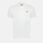 Polo shirts Logo polo shirt Moncler White Man