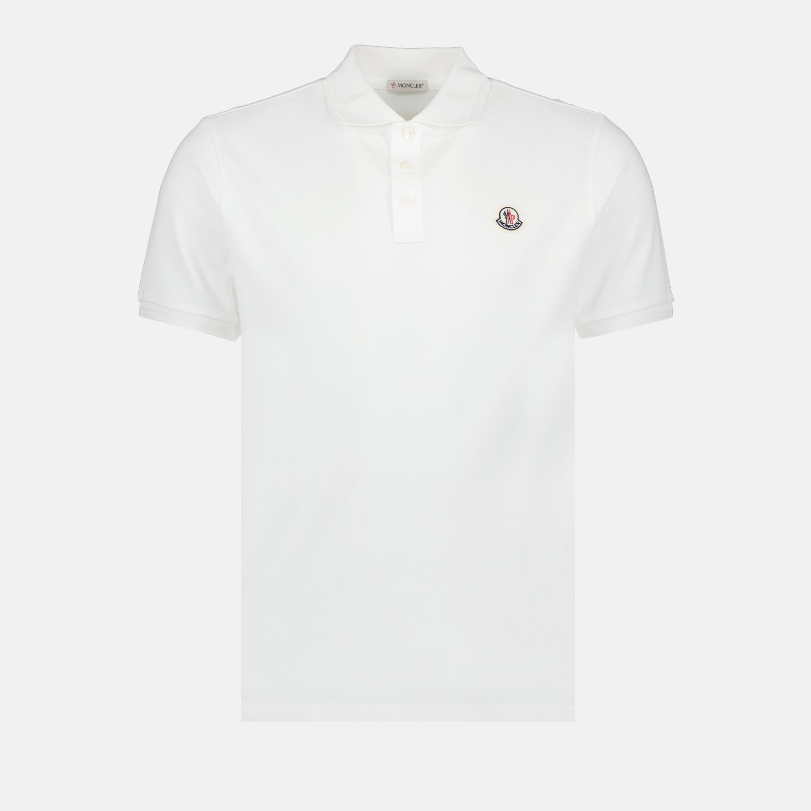 Polo shirts Logo polo shirt Moncler White Man