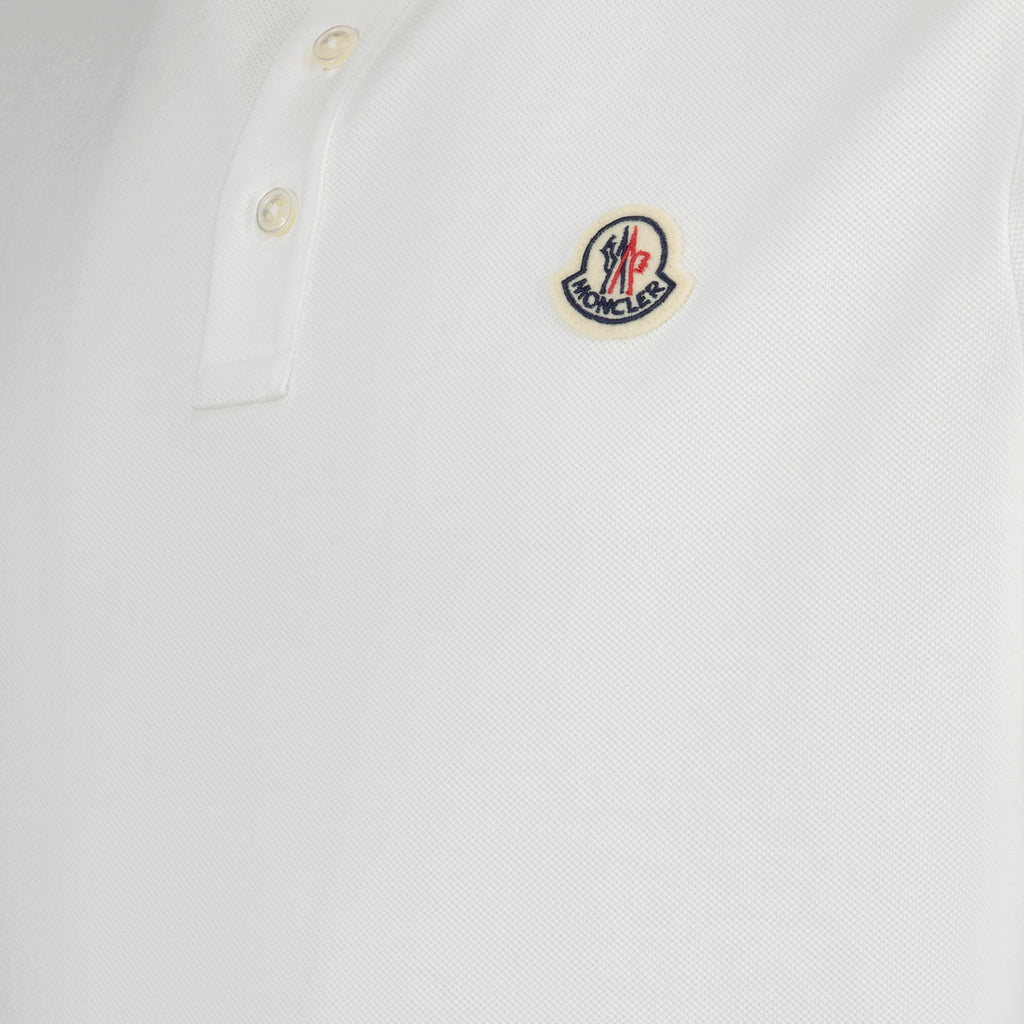 Polo shirts Logo polo shirt Moncler White Man