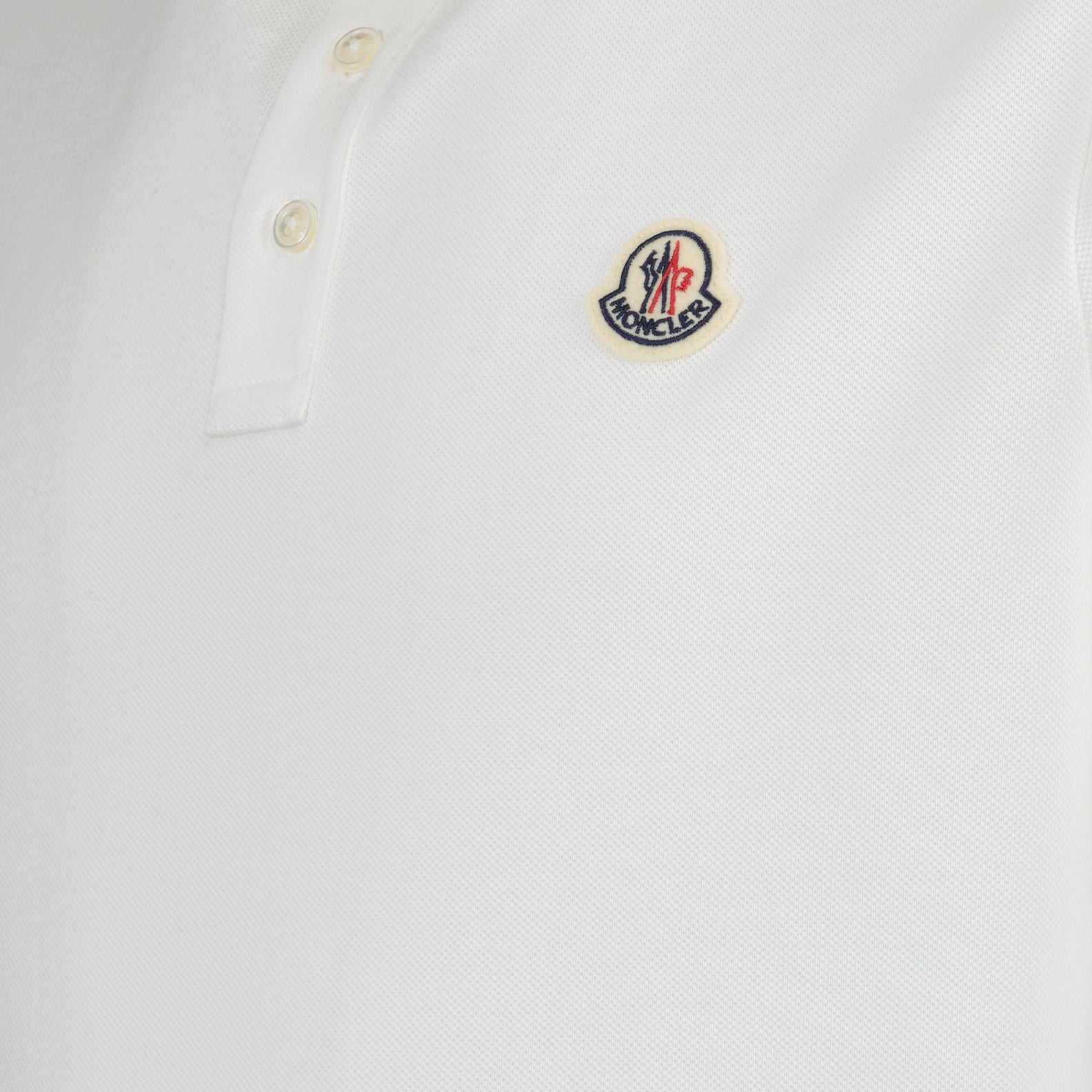 Polo shirts Logo polo shirt Moncler White Man