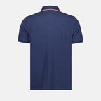 Polo shirts Polo shirt with logo and piping Moncler Blue Man