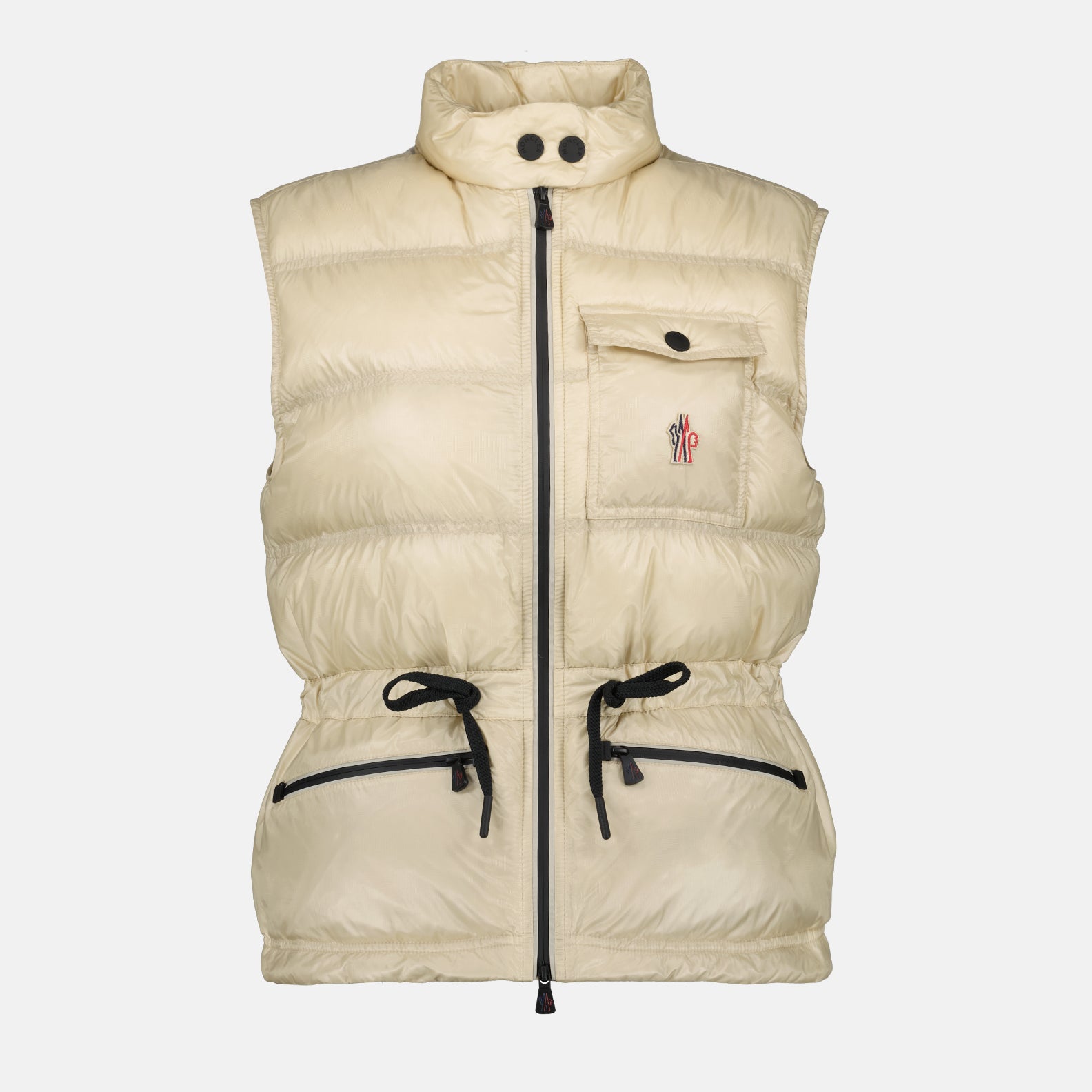 Coats Arolles sleeveless down jacket Moncler Grenoble Beige Women