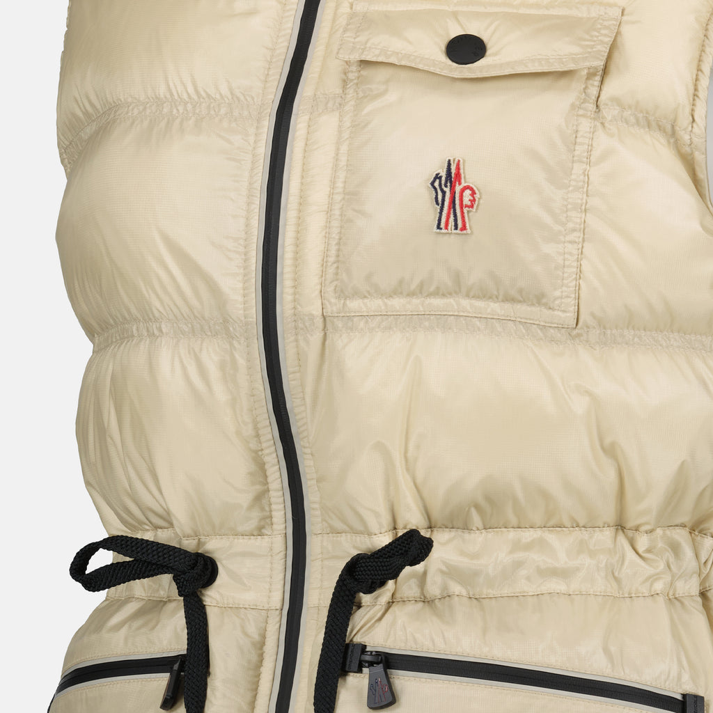 Coats Arolles sleeveless down jacket Moncler Grenoble Beige Women