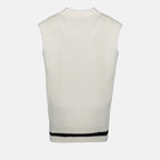 Malhas Cardigan sans manches Moncler Branco Femme