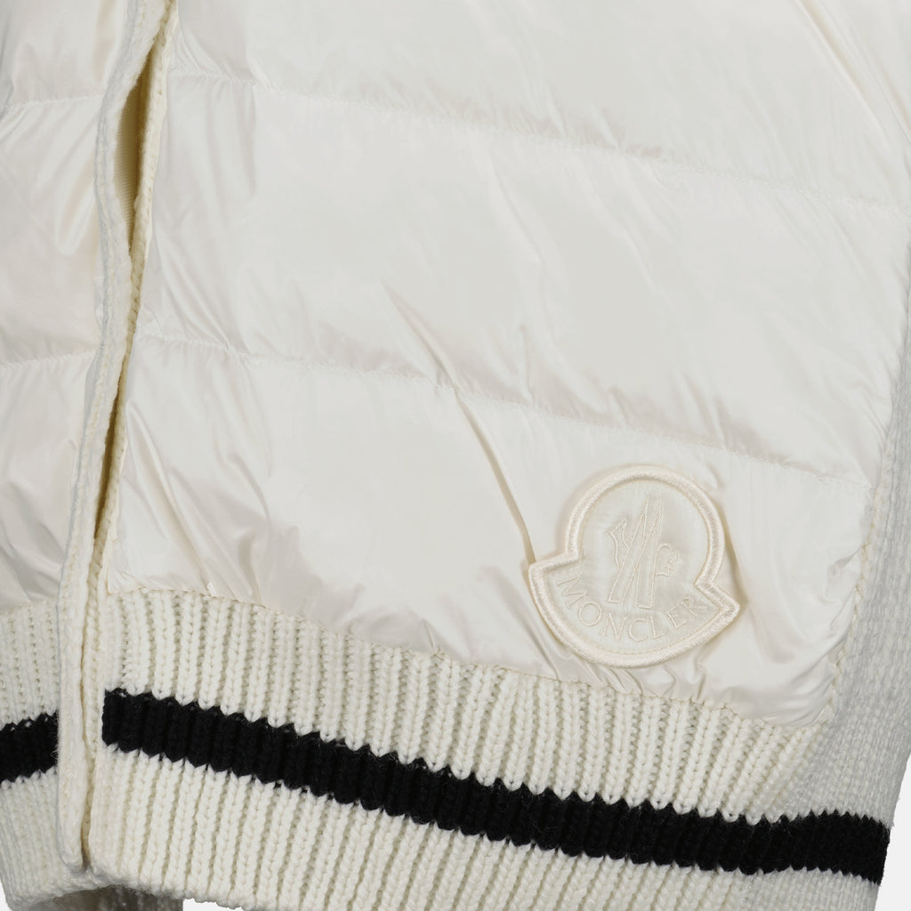 Malhas Cardigan sans manches Moncler Branco Femme