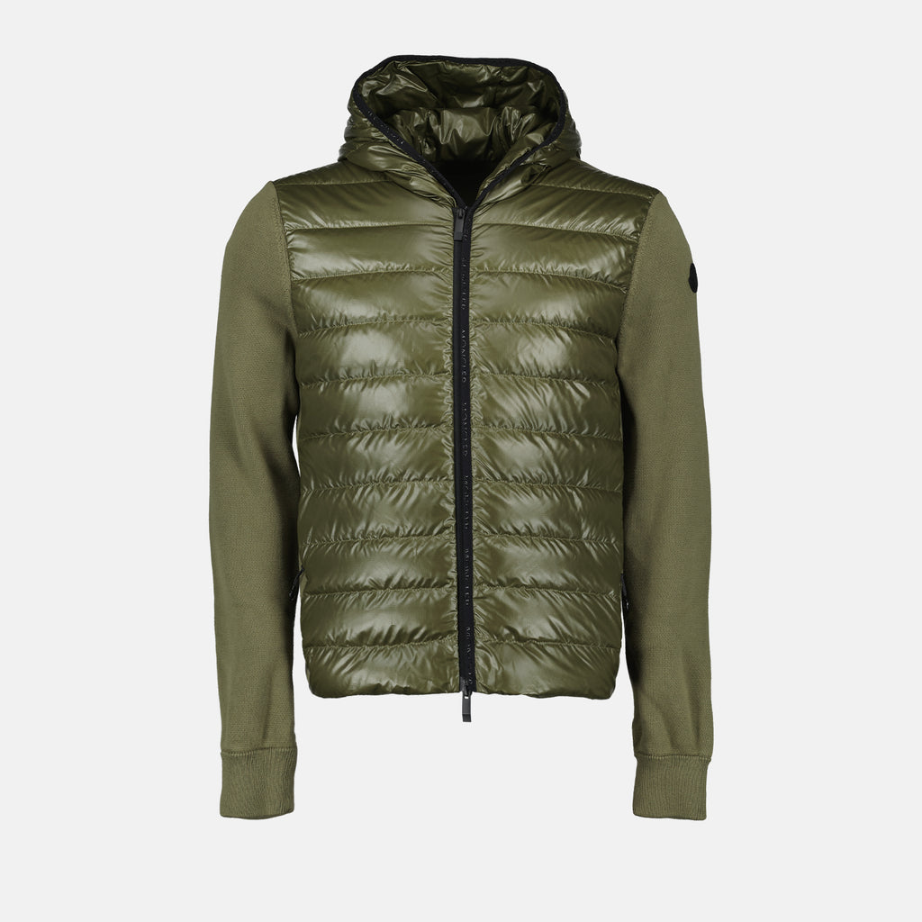 재킷 Veste bi-matière Moncler 카키색 옷감 Homme